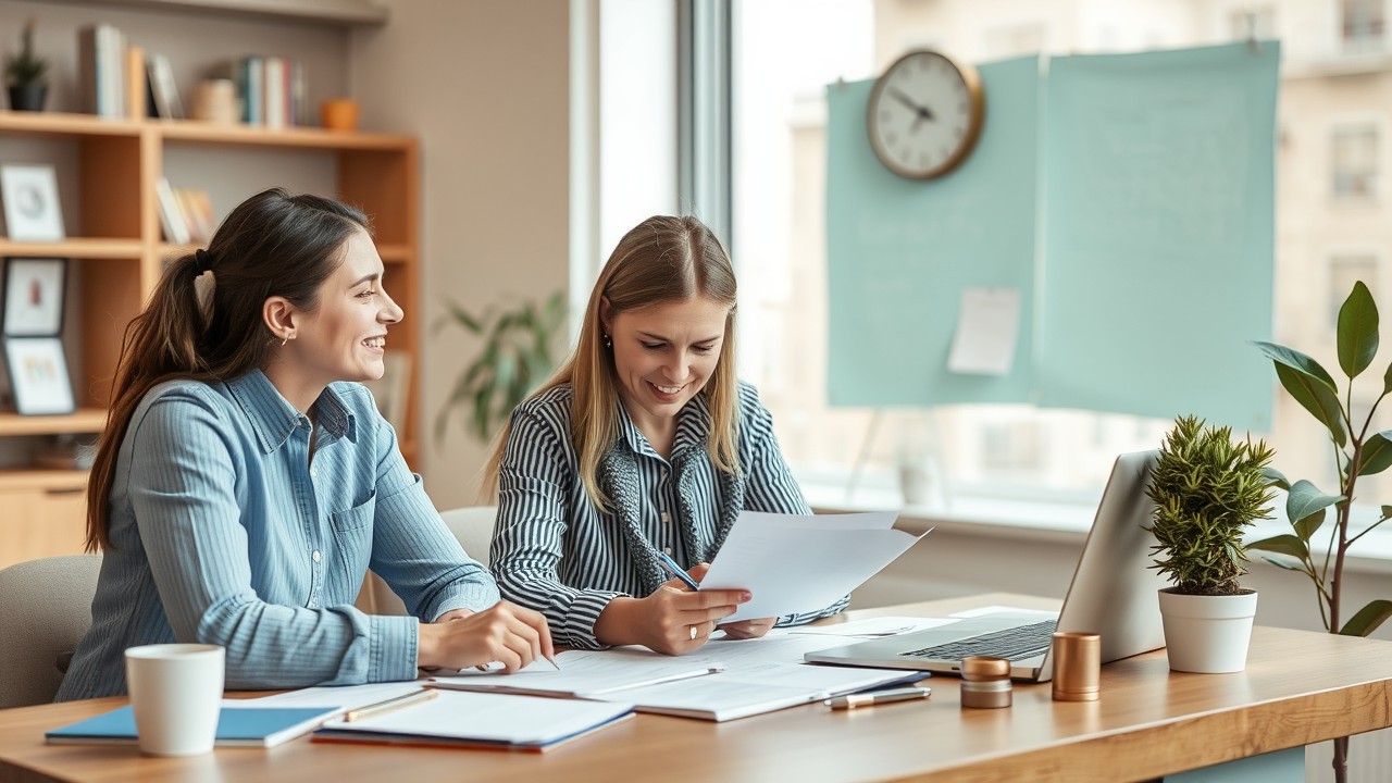 Ruhige Arbeitsumgebung: Notizen & Finanzen